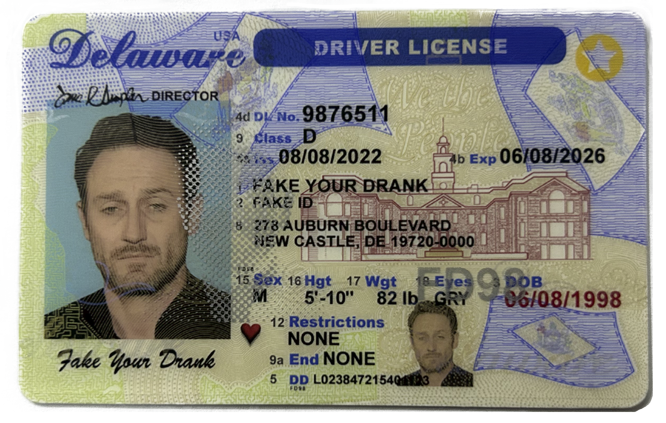 New Delaware Fake ID - Duplicates Included